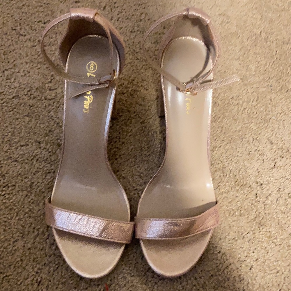 Rose gold high Heels